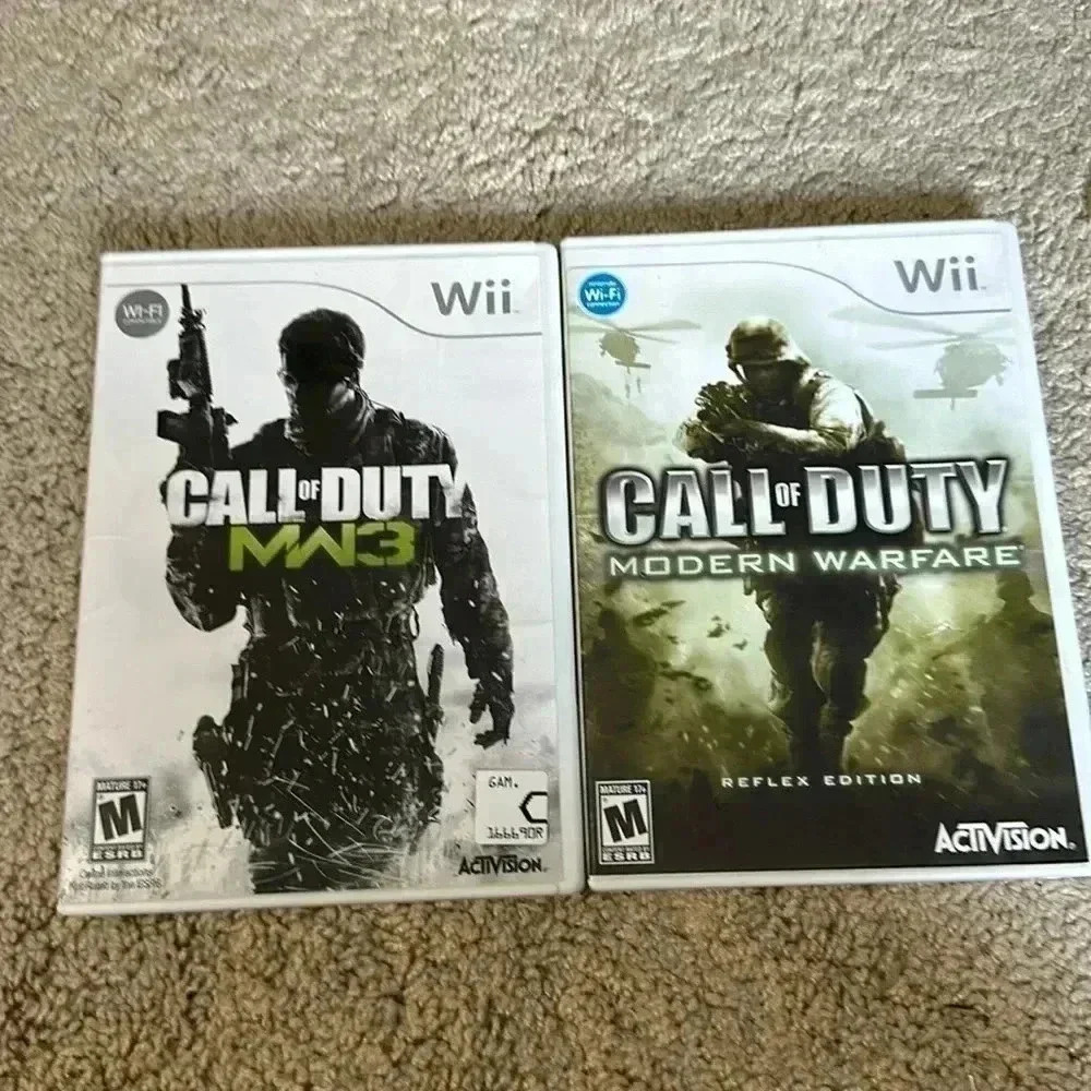Wii call of duty games MW3 & Modern Warfare video games